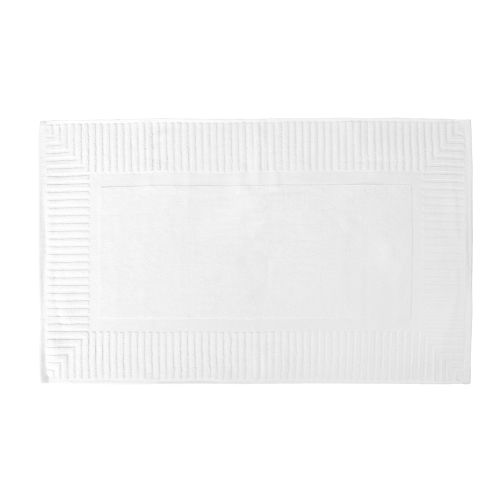 Piano Key Bath Mat, Cotton Piano Key Border, 20x34, 10.0 lbs/dz, White